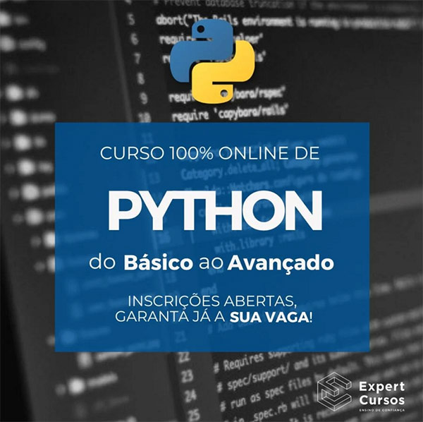 Curso de Python do Básico ao Avançado com Certificado Expert Cursos